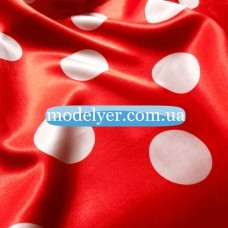 Ткань Атлас горох крупный